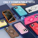 Hython Case for iPhone 15 Pro Case Magnetic Translucent Matte Phone Cases 6.1" [Compatible with MagSafe] Thin Slim Fit Shockproof Bumper Hard Protective Cover for Women Men Girls, Frosted Tender Pink