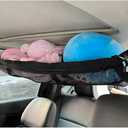Car Ceiling Cargo Net,Double Layer Large Capacity Overhead Cargo Net for Car with Zip Seals,Road Trip Essentials Truck Organizer on Truck SUV Roof
