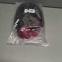 Half and Half Vam-pire Costume Wig Long Straight Black Rose Red Wig with Bangs 41'' Synthetic Hair for Women Halloween Party (Colombina Damselette)