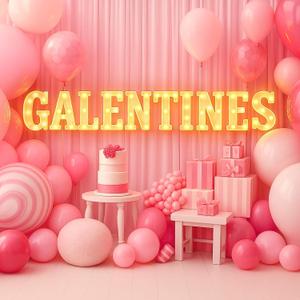 Aurelema 10 Pcs Galentine's Day Decorations 8.3 Inch Large LED Letter Lights Party Decor Table Centerpiece Battery Powered Galentines Day Table Decorations for Party Decor Gift