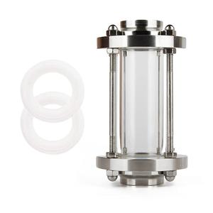 Beduan in-Line Sight Glass with Tri Clamp End, Sanitary Flow Sight Glass Stainless Steel 2 Inch Tri Clamp Type (Flow Pipe OD 45mm)