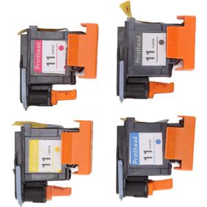 4 Pcs Printhead Printer Magenta Black Cyan Yellow Print Replacement for HP 100 110 111 500 510 800 813 850