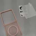 FNTCASE for Samsung-Galaxy Z-Flip-7 Magnetic Case:Translucent Matte Textured Military Grade Drop Protection Phone Cover - Durable Rugged Shockproof Protective Bumper Cases, Pack of 1