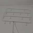 Over The Door Hooks Hanger Rack Multi Use Metal Over The Door Hook Stainless Steel Rustproof Hanger for Coats Hats Robes Clothes Towels(White,1 Set)