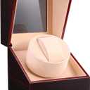 Automatic Single Watch Winder for Automatic Watches,Quiet Motor,Battery Powered or AC Adapter for Men (Ebony)