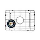 KINKIB Stainless Kitchen Sink Protector - 20" x 14" with Center Drain