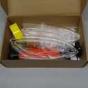 Hand Fuel Transfer Pump with Leakproof Clamps - Versatile Manual Siphon for Gasoline, Oil, Diesel, Antifreeze, Emergency Use for Car/Lawn Mower/Motorcycle/RV, Includes 3/4" NPT Brass Connector