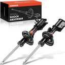 A-Premium Front Struts Compatible with Jeep Compass [2.4L] 2017-2021, 6-Speed Auto Trans - 2x Replacement Suspension Bare Strut Shock without Coil Spring