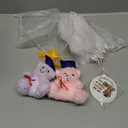 Poen 24 Sets Graduation Mini Plush Bears Bulk, Blue Cap Stuffed Teddy Bear with Organza Bag and Card for Class of 2026 Kindergarten Preschool High School Party Favor