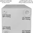 36 Gallon RV Fresh Water Tank, Potable Water Storage Tank for Drinking, Cooking, Cleaning, Showering, for Campers, Trailers, Motorhomes, RVs, Cube Shape, 37" x 16" x 15" (WT-5549)