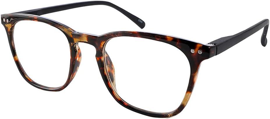 JiSoo Reading Glasses Women 3.5 Stylish Designer Readers 3.5, Womens Reading Glasses 3.5+ with Spring Hinge, Tortoise