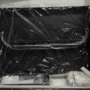 47" Outdoor Pizza Oven Table with Wheels, Heavy Duty Pizza Oven Cart with Propane Tank Holder, Grill Cart Prep Table for BBQ Patio Backyard Cooking, Large Metal Stand