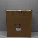 Vinyl Record Storage, Solid Wood Vinyl Record Box with Display Window Fits Standard Records- 7/10 Inch, (Upgrade Latch) Record Storage Case Hold 30-35 Records (Black)