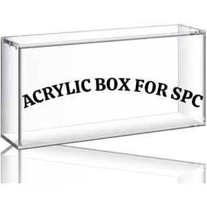 Dhyana Premium Acrylic Display Box Protector for Super Premium Prismatic Collection, Clear Thick Acrylic Display Box, Strong Magnetic Lid , Exclusive SPC Ultra Holder