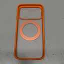 TORRAS Upgraded 360 Magnetic Stand for iPhone 17 Pro Max Case with Camera Control, Fit for MagSafe with Ring, Mil-Grade Protection, Translucent Slim for iPhone 17 ProMax Case Ostand, Neon Orange