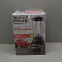 BLACK+DECKER Countertop Blender with 6-Cup Glass Jar, 10-Speed Settings, Black, BL2010BG