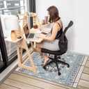 Chair Mat for Hardwood Floor,48"*36" Rolling Computer Chair Mat for Hard Wood and Tile Floor,Anti-Slip Floor Protector for Home Office American Style