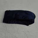 100% Natural Silk Eye Mask for Women Men, Soft Pressureless Cooling Blackout Eye Covers for Sleeping, Large Size Sleep Mask fits All Heads Adjustable, 1PC, Navy Blue