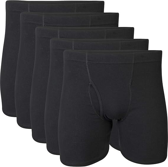 Gildan Men's Underwear Covered Waistband Boxer Briefs, Multipack, X-Large