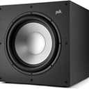 Polk Monitor XT12 Powered Sub - 12" Balanced Woofer & 100W Class A/B Amplifier, Low-Resonance MDF Cabinet & Removable Grille, Dolby Atmos & DTS:X Compatible, Home Theater Subwoofers, Midnight Black