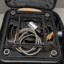 OGERY 2-Burner Foldable Camping Stove with Griddle (Textured & Smooth) and Carrying Bag, Portable Propane Camp Stove with 2 Adjustable Burners & Piezo Ignition, for Camping Tailgating Essentials Gear (Black)