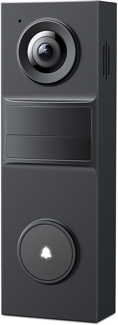Tapo 2K Wireless Smart Video Doorbell - 160 Ultra-Wide View, Person Detection, 2-Way Talk, Ring Call, Night Vision, Subscription-Free Local Storage or Optional Cloud, D205