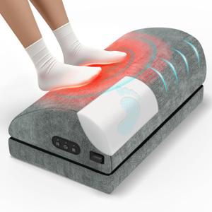 Heated Foot Rest for Under Desk at Work, Foot Stool with Vibration Massage, 2 Heat Levels, Ergonomic Memory Foam Feet Warmer Heater