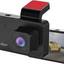 3-inch 1080p High-Definition Dash cam for Cars with Super Night Vision, 170 Large Wide-Angle, 24 Hour Recording, G-Sensor Parking Monitoring Loop Video Motion Detection