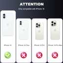 Magnetic for iPhone 16 Case [Compatible with MagSafe][with Screen + Camera Protector] Clear Rose Floral Flower Pattern Design, Slim Shockproof Phone Cover for Women Girls