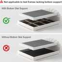 ALDRICH 5 Inch Heavy Duty Metal Box Spring Mattress Foundation 3000lbs Max Weight Capacity/Non-Slip/No Noise/Easy Assembly/Easy Clean Cover,Full