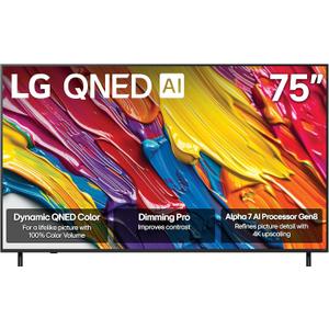 LG 75-Inch Class QNED AI 4K QNED82A Series Smart TV w/AI Sound, HDR10, 4K Super Upscaling, Filmmaker Mode, Wow Orchestra, Alexa Built-in (75QNED82AUA, 2025)