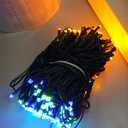 Brizled Color Changing Christmas Lights, 65.67ft 200 LED Cool White & Multicolor Christmas Lights, 11 Modes Remote Dimmable 29V Safe Adapter Outdoor Christmas Tree Lights String for Xmas Party Tree