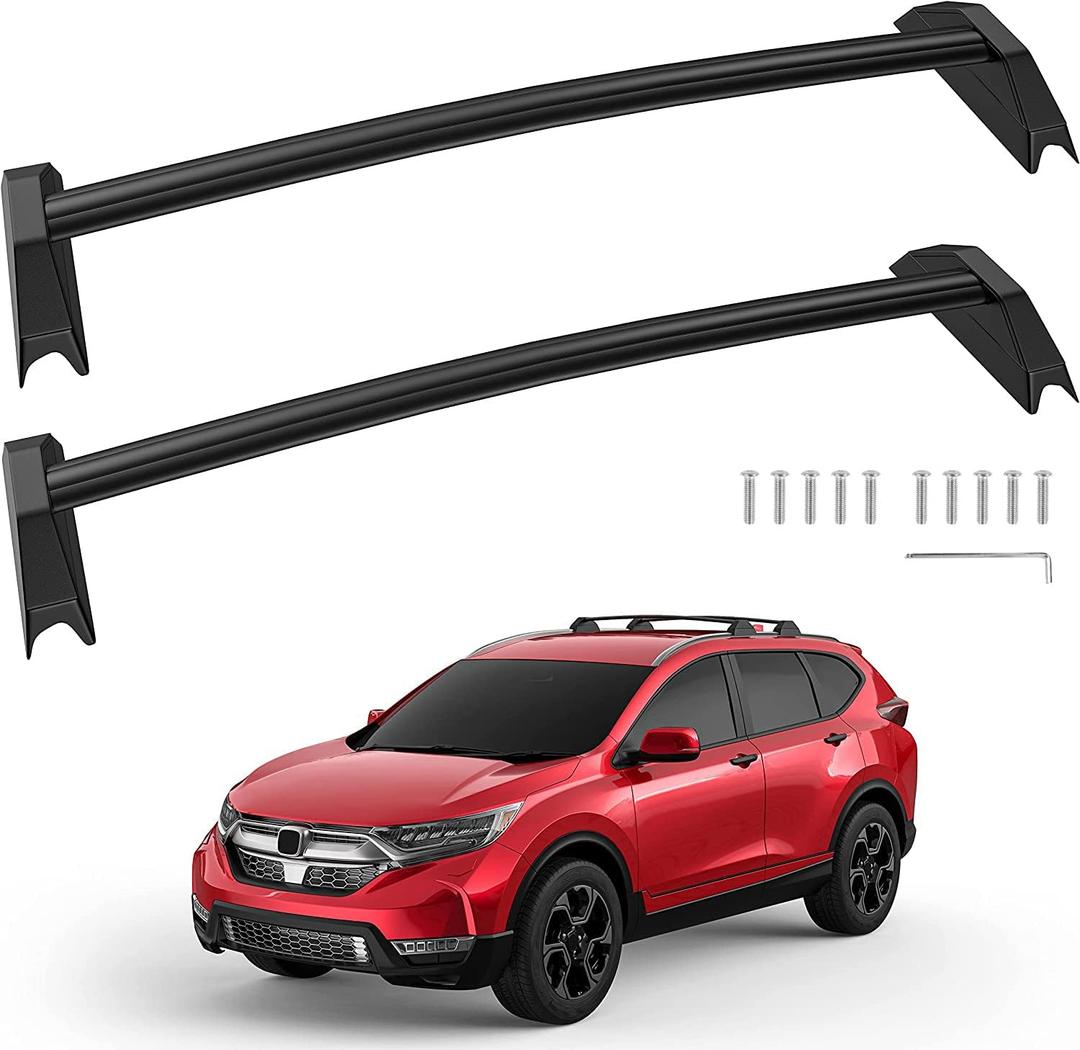 MOSTPLUS Roof Rack Cross Bar Rail Compatible for Honda CRV CR-V with OEM Side Rails 2002 2003 2004 2005 2006 Cargo Racks Rooftop Luggage Canoe Kayak Carrier RackSet of 2