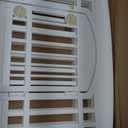 IRIS USA Dog Playpen with Door, 24 4 Panel Pet Exercise Pen  Indoor Outdoor Puppy Play Pen, Portable Plastic Pet Fence for Small Medium Dogs, Foldable 35 x 35 x 24, White