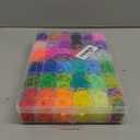 Leamood 8600+ Rubber Bands Bracelet Making Kit, 48 Colors Loom Bands Bracelet Kit with 600+ Alpha & Pony Beads, 2 Looms and 3 Hooks, Bracelet Making Band Refills Looms Set for Girls