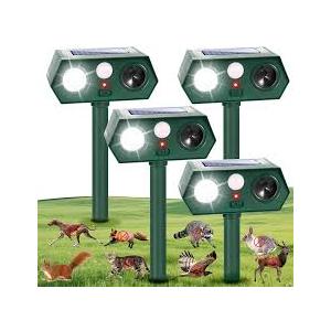 Raccoon Fortress Pro Outdoor, Deer Repellent with Motion Sensor & Strobe Light