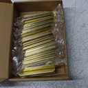 Ravinte 15 Pack Finger Pulls for Cabinets 76mm/3in Hole Center Tab Cabinet Handle Gold Finger Edge Pulls Concealed Handles for Kitchen Drawer Finger Cabinet Pulls 102mm/4.02in Length