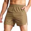 MIER Men's Workout Running Shorts Quick Dry Active 5 Inches Shorts with Pockets, Lightweight, Breathable S