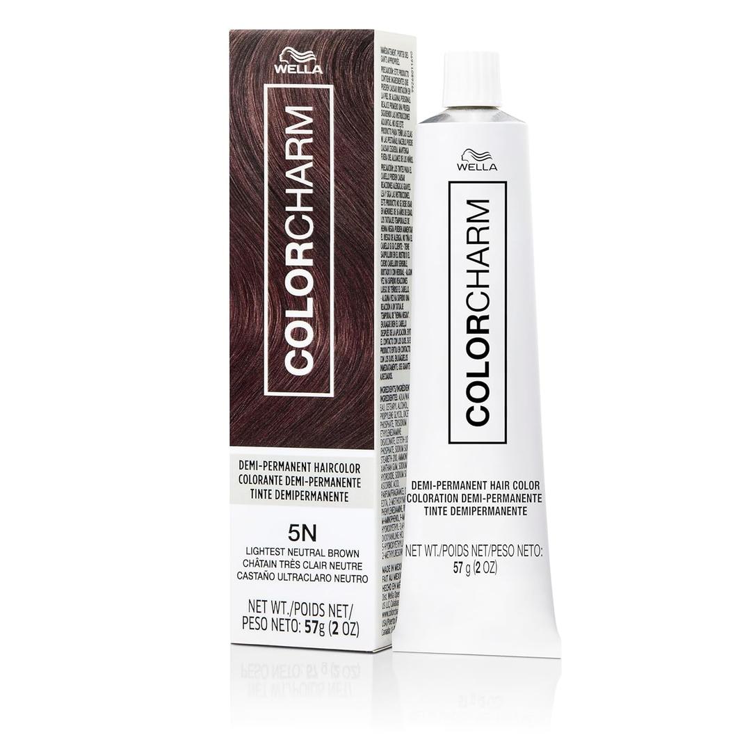 COLORCHARM Demi Permanent Hair Color - Gloss, Refresh & Tone - 2 Fl Oz (5N Lightest Neutral Brown)