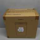 LivLab Mker 20-25 lbs Rice Dispenser with measuring spoon - 11.4Qt/12L Large Airtight Food Storage Rice Container for Cereal, Flour - BPA-Free PET, Slim Space-Saving (933-white grey)