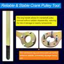 ARU Crank Pulley Tool Kit Screw Wrench Holder Compatible with Subaru Imprezas EJ Only, Legacy, Outback, Foresters XT, Baja SVX Saab 9-2X