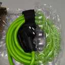 PlugSaf 30 FT 30 Amp RV Extension Cord Outdoor with Grip Handle, 10/3 Gauge Flexible Heavy Duty RV Power Cord Waterproof, NEMA TT-30P to NEMA TT-30R, 10AWG 125V 3750W STW, Green-Black, ETL Listed