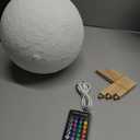 LOGROTATE Moon Lamp, Moon Light Lamps with Time Setting and Stand 3D Printing LED 16 Colors, Hung Up Decorative Night Lights for Baby Kids Friends Lover Birthday Gifts(Diameter 9.6 inch)