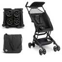Munchkin Sparrow Travel Baby Stroller for Babies and Toddlers, Ultra Compact and Lightweight, Great for Airplane and Everyday Car Trips, Black