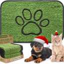 Qeils Reusable Dog Pee Pads, 2 Pack Super Absorbent & Leakproof Washable Puppy Pads with Soft Green Top Layer, for Potty Training, Crates, Couch, Car Seats & Pet Beds, 24"x 36"