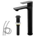 TONNY Single Handle Black Bathroom Sink Faucet