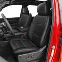 AOMSAZTO Custom Fit Seat Covers for Dodge RAM 1500 2019 2020 2021 2022 2023 2024 2025 2026 Leather Cars Seats Cover Truck Full Set Black