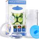 Masontops Fermentation Jar Starter Set, Easy Vegetable Fermentation Kit, Includes Mason Jar, Pickle Kit with Fermentation Lids & Fermentation Weight