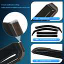 Nilight Window Visors for Volkswagen VW Tiguan 2018-2024 (Rear 29.1"), in-Channel Rain Guards, 4PCS Smoke Wind Deflectors for Rain, Snow & Highway Driving