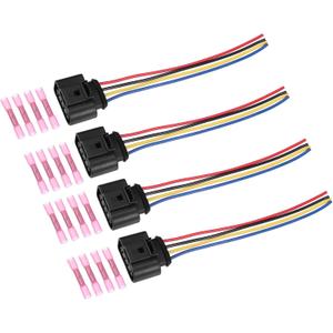 4pcs Ignition Coil Connector for Volkswagen CC 2.0T 2009-2016 for Volkswagen Tiguan 2.0T 2009-2016 No.1J0973724A-